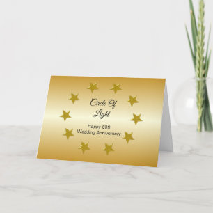 A Happy 50th Wedding Anniversary Card Stars