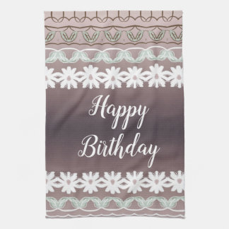 A Happy Birthday Kitchen Tea Towel