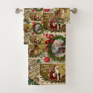  A Happy Christmas Tide Bath Towel Set