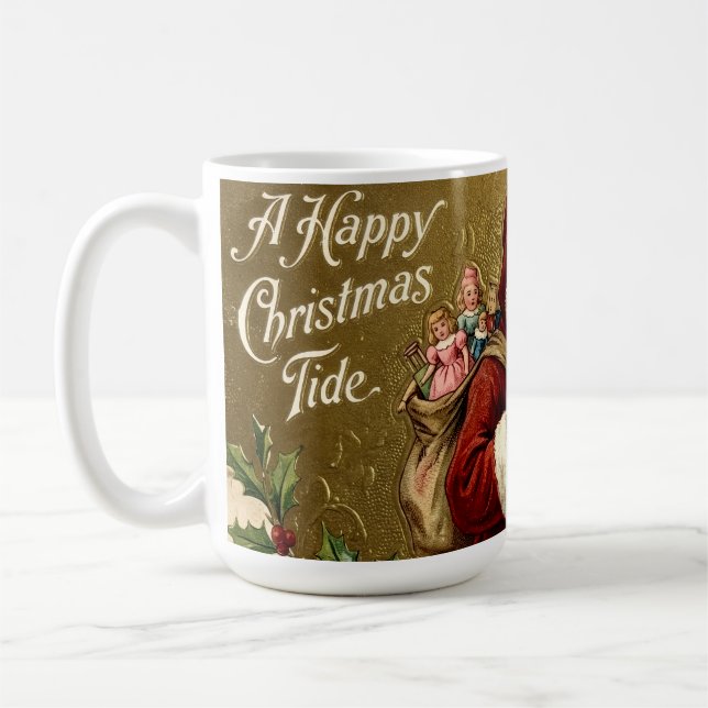 A Happy Christmas Tide Coffee Mug (Left)