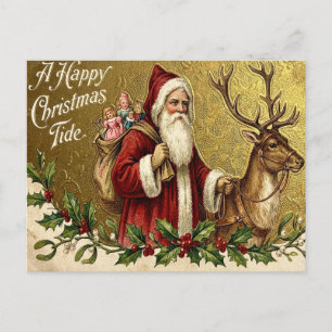 A Happy Christmas Tide Holiday Postcard