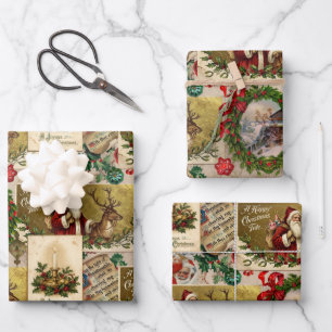 A Happy Christmas Tide Wrapping Paper Sheet