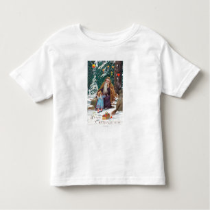 A Happy Christmas Time Father Christmas with Toddler T-Shirt