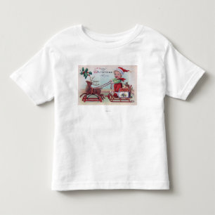 A Happy Christmas to YouBoy on a Sleigh Toddler T-Shirt
