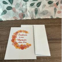 A Happy Colorful Floral Garland Greeting Card
