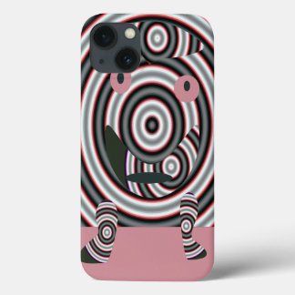 A happy design circl pink iPhone 13 case
