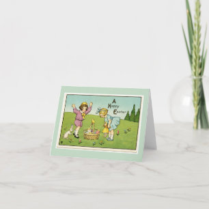 A Happy Easter Light Green Note Card
