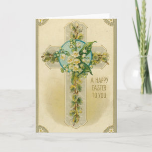 A Happy Easter to You - Antique Postcard, Card