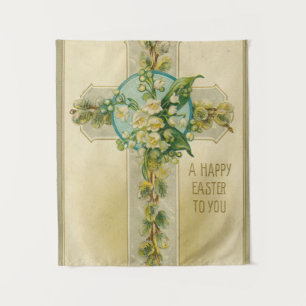 A Happy Easter to You - Antique Postcard,  Tapestry