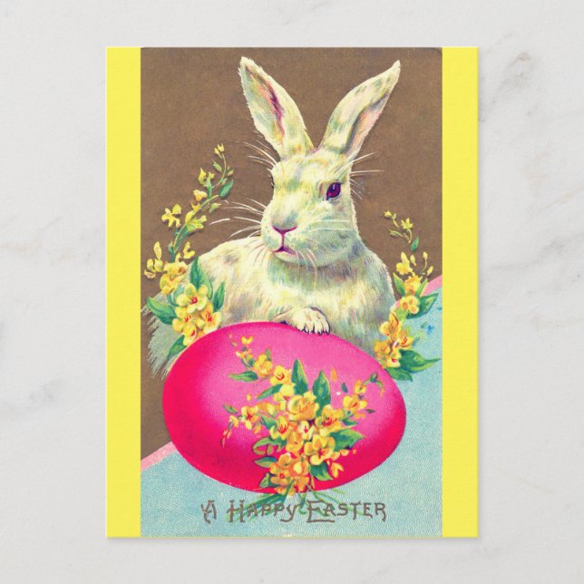 A Happy Easter Vintage Postcard (Front)