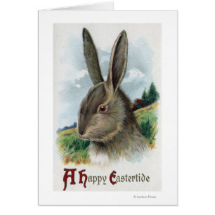 A Happy EastertideGray Rabbit Scene