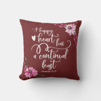 A happy heart has a continual feast -