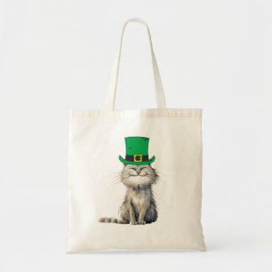 A happy Irish Cat Tote Bag