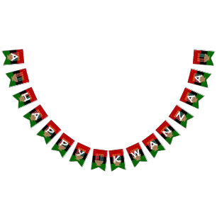 A HAPPY KWANZAA Pan African Bunting