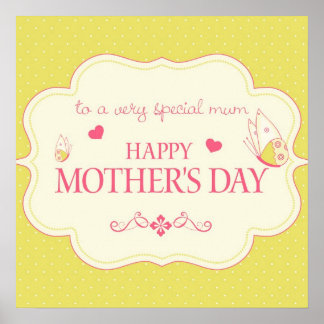 A Happy Mother's Day Greeting Card Poster