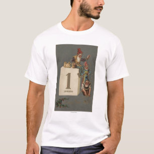 A Happy New YearGnomes Throwing Money T-Shirt