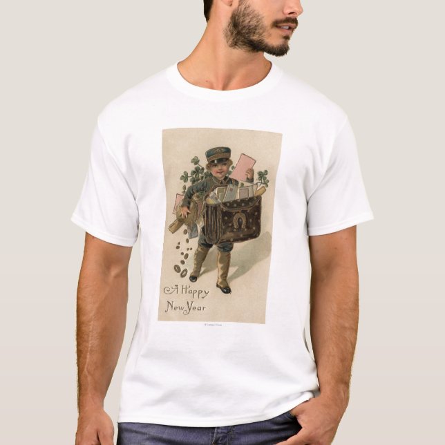 A Happy New YearIrish Mail Boy T-Shirt (Front)