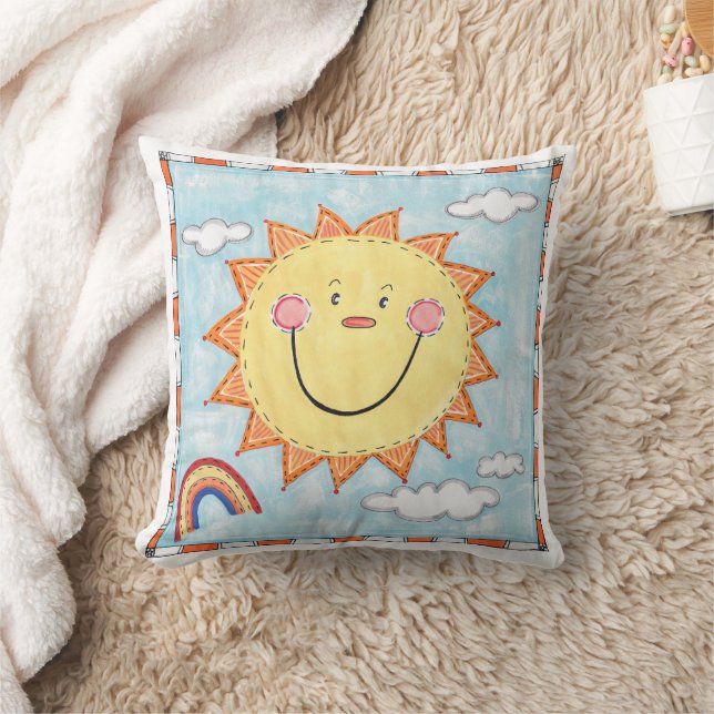 A Happy Sun Cushion (Blanket)
