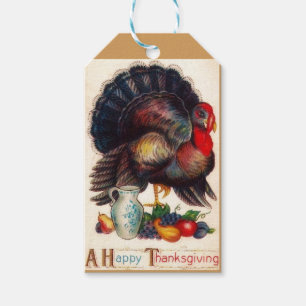 A Happy Thanksgiving Turkey Hostess Gift Tags