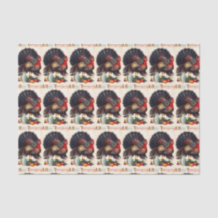 A Happy Thanksgiving Turkey Tissue Paper
