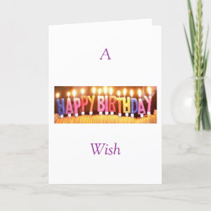 A Happybirthday Wish Card