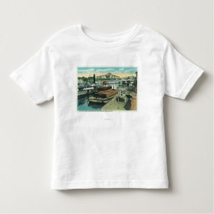 A Harbour Shipping Scene on Sacramento River Toddler T-Shirt