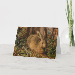 A Hare In The Forest By Hans Hoffmann Card