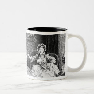 A Harlot's Progress, plate II, Quarrels Two-Tone Coffee Mug