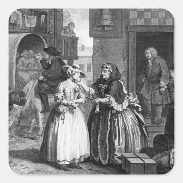 A Harlot's Progress Square Sticker (Front)