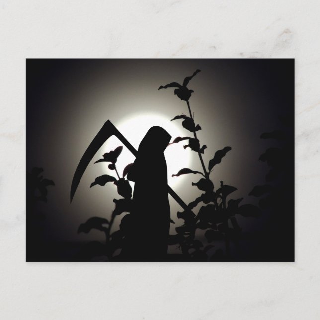 A Harvest Full Moon - The Reaper's Delight Postcard (Front)