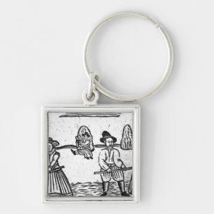 A Harvesting Scene Key Ring