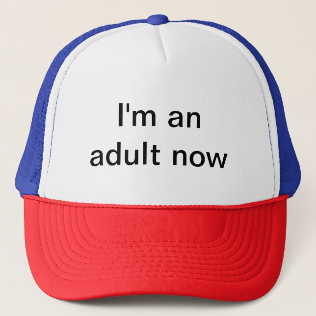 A hat for an adult. (Front)