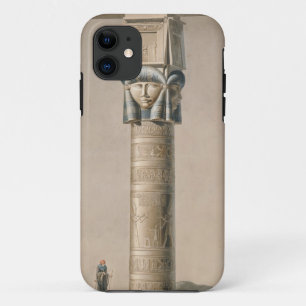 A Hathor headed pillar at Dendarah, illustration ' Case-Mate iPhone Case
