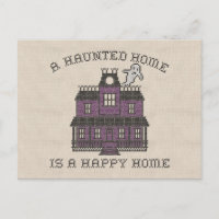 A Haunted Home is a Happy Home Cross Stich