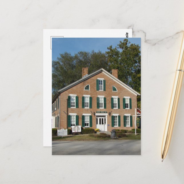 A Haunted Inn in Iowa Postcard (Front/Back In Situ)