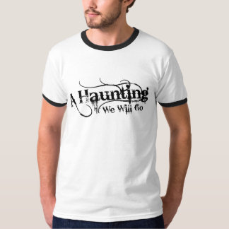 A Haunting We Will Go LLC Black Logo Back T-Shirt