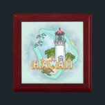 A Hawaii Lighthouse Gift Box<br><div class="desc">A Hawaii Lighthouse gift box by ArtMuvz Illustration. Matching Lighthouse apparel, Light house t-shirts, Lighthouses gifts. Lighthouse t-shirt, nautical and birthday gifts, lighthouse collector apparel. Lighthouse gifts are a great way to show someone you care, especially if they love the ocean, the coast, or lighthouses themselves. Lighthouses are symbols of...</div>
