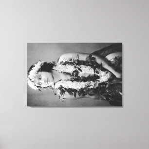 A Hawaiian Hula Dancer PhotographHawaii Canvas Print