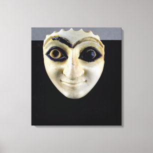 A Head of a Figure from The Temple of Nini-zaza, M Canvas Print