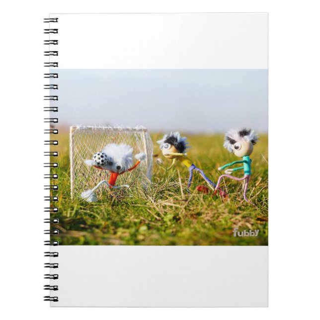 A Header on goal of a football – Glossy poster Notebook (Front)