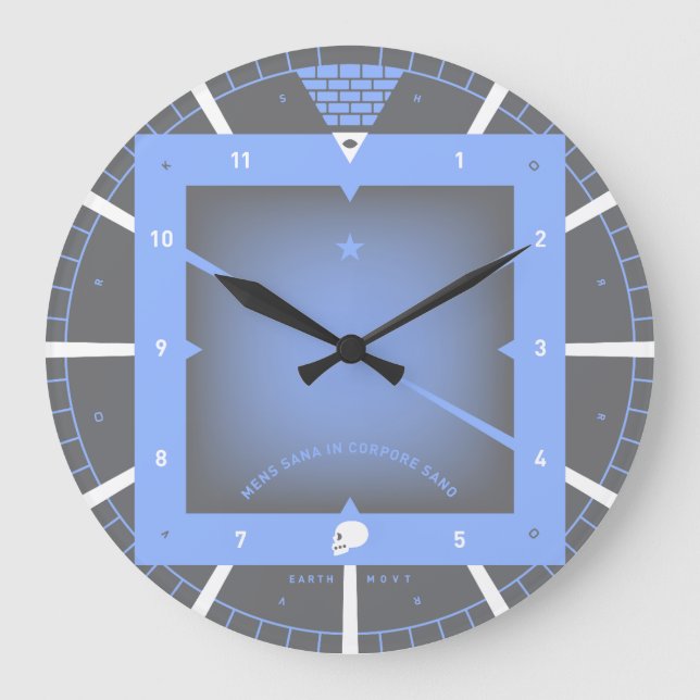 A Healthy Mind in a Healthy Body Large Clock (Front)