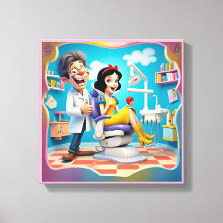 " A HEALTHY SMILE IS THE FAIREST OF THEM ALL " CANVAS PRINT