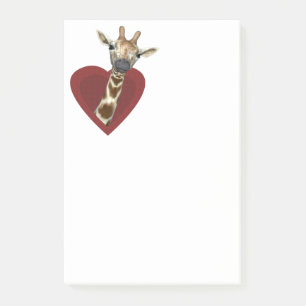A Heart For Giraffes Post-it Notes