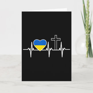 A Heart For Jesus And Ukraine - Christian Clothing Card