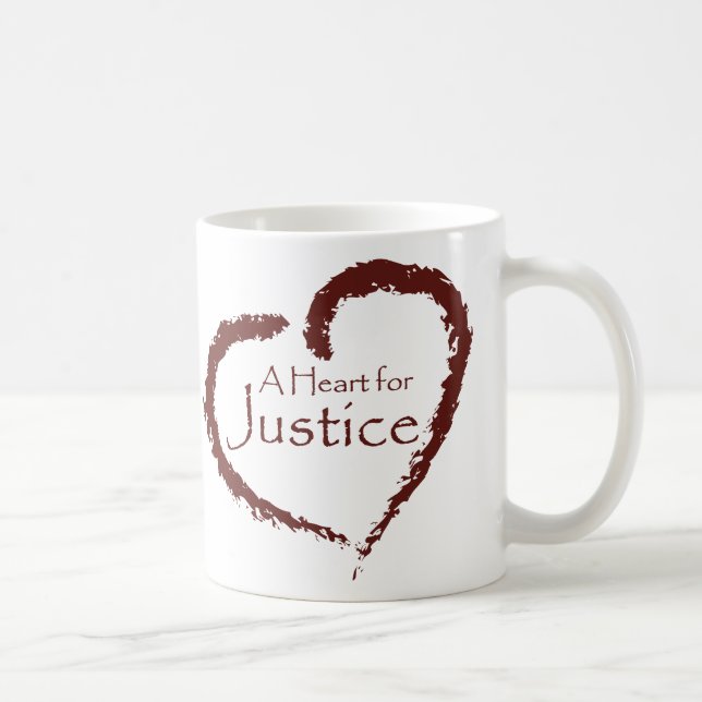 A Heart for Justice mug (Right)