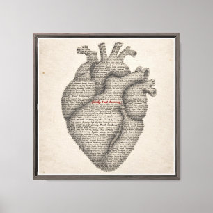 A Heart Full of Words Canvas Print