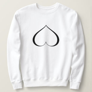 A HEART IN DESTRESS Blk Sweatshirt