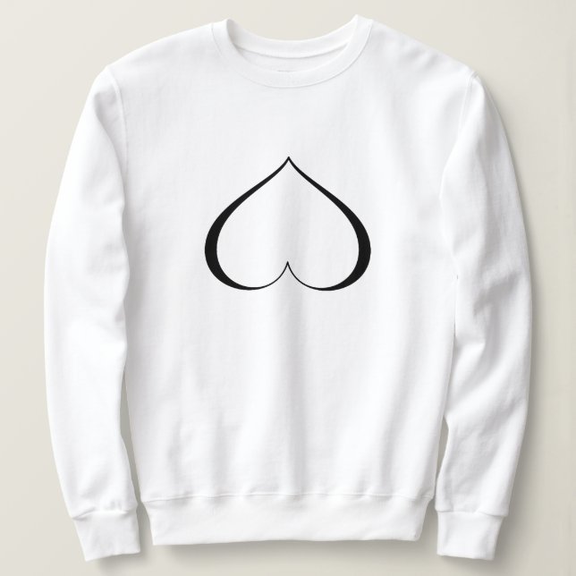 A HEART IN DISTRESS Blk Sweatshirt (Design Front)