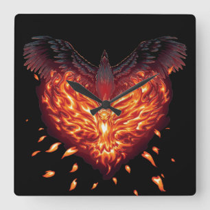 A Heart Reborn Square Wall Clock