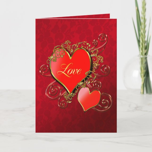 A heart to give to show your love holiday card (Front)